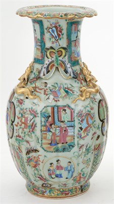 Lot 501 - Chinese Export Vase Decorated with Figural...