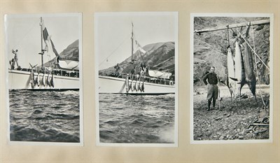 Lot 112 - GREY, ZANE Inscribed photograph album...