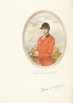 Lot 201 - THOMAS, JOSEPH B. Hounds and Hunting through...