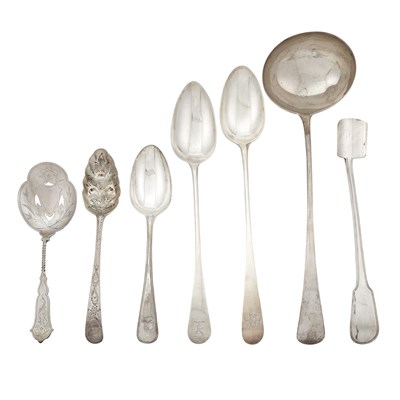 Lot 173 - Group of English and Continental Silver...