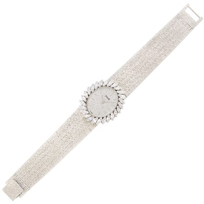 Lot 273 - White Gold and Diamond Wristwatch, Piaget