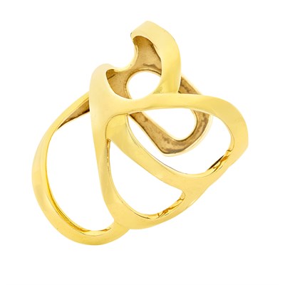 Lot 391 - Gold Cuff Bangle Bracelet