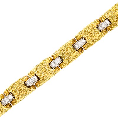 Lot 324 - Gold, Platinum and Diamond Bracelet, David Webb