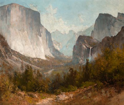 Lot 24 - Thomas Hill American, 1829-1908 Bridal Veil...