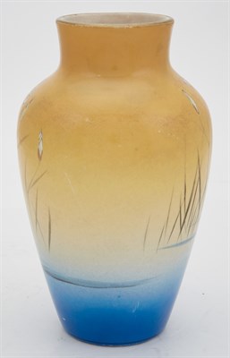 Lot 169 - Satsuma Pottery Vase Decorated with a Bird...