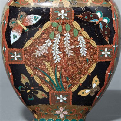 Lot 27 - Japanese Cloisonne Vase Meiji/Taisho Period Of...