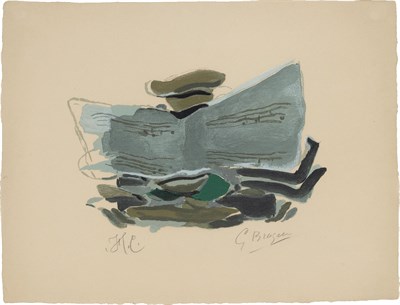 Lot 18 - Georges Braque NATURE MORTE À LA MUSIQUE (V....
