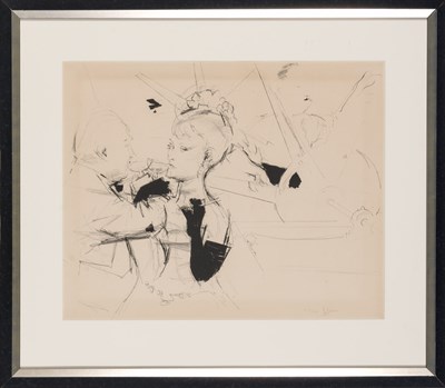 Lot 111 - Jack Levine (1915-2010) MME FORTIN; VERNISSAGE...