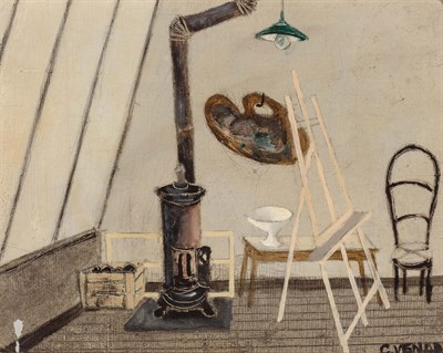 Lot 2102 - Claude Venard French, 1913-1999 La Poele dans...