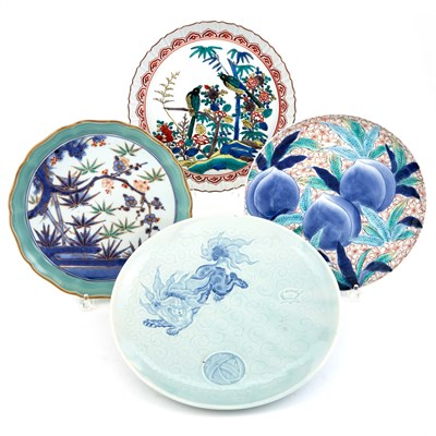 Lot 496 - Group of Four Japanese Porcelain Plates...