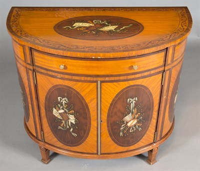 Lot 324 - Pair of George III Style Painted Satinwood...