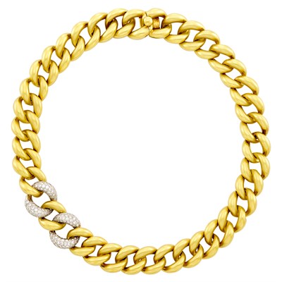Lot 276 - Two-Color Gold and Diamond Necklace, Marlene Stowe