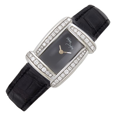 Lot 104 - Stainless Steel and Diamond Wristwatch, Henry Dunay