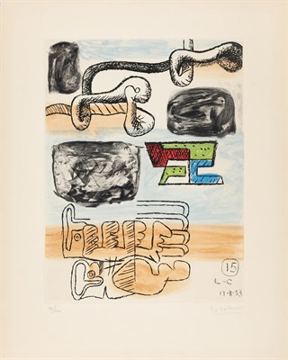 Lot 111 - Le Corbusier UNITÉ XV Color etching and...