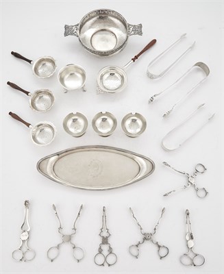 Lot 361 - Group of Georgian Sterling Silver Sugar Tongs,...