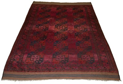 Lot 383 - Ersari Afghan Carpet West Turkestan, first...
