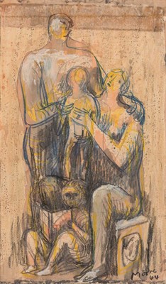 Lot 49 - Henry Moore British, 1898-1986 Family Group,...