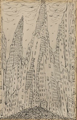 Lot 1115 - Abraham Walkowitz American, 1878-1965 City,...