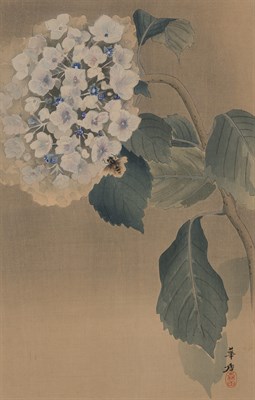 Lot 431 - Asian Painting of a Hydrangea Height overall...