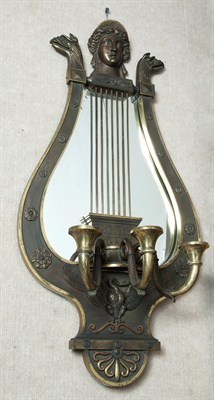 Lot 223 - Pair of Empire Style Gilt and Patinated Metal...