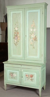 Lot 246 - Continental Neoclassical Two-Part Painted...
