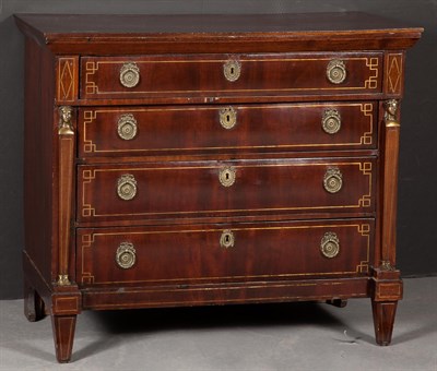 Lot 251 - Empire Style Brass-Mounted and -Inlaid...