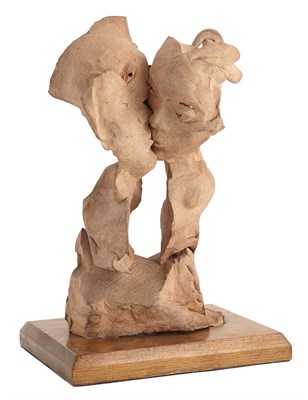 Lot 38 - Mary Frank American, b. 1933 Three Faces Terra...