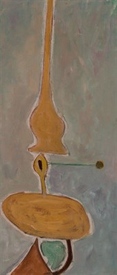 Lot 2058 - Herman Cherry American, 1909-1992 Lamp Oil on...