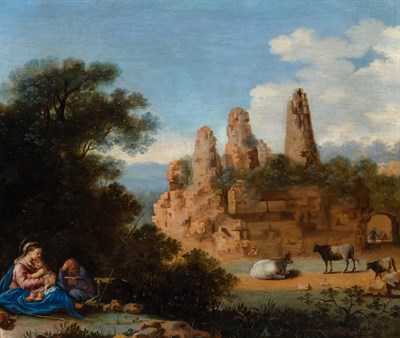 Lot 15 - Follower of Bartholomeus Breenbergh The Rest...