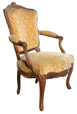 Lot 178 - Continental Rococo Beechwood Armchair