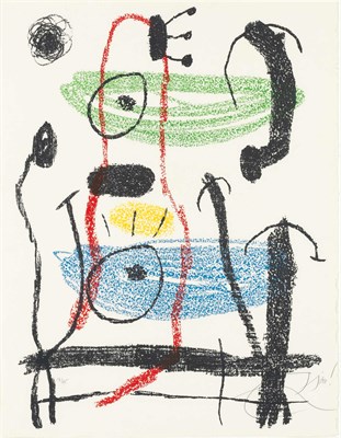 Lot 135 - Joan Miró ALBUM 21, PLATE 21 (M. 1146) Color...