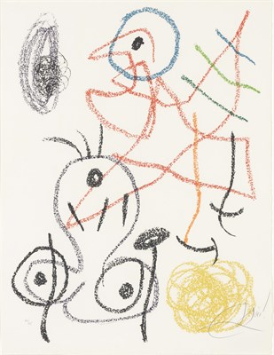 Lot 134 - Joan Miró ALBUM 21, PLATE 20 (M. 1145) Color...