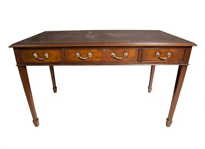 Lot 113 - George III Style Mahogany Leather Lined...