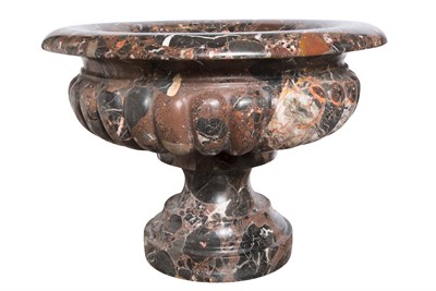 Lot 521 - Marble Jardinière In two parts, the circular...