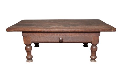 Lot 267 - Stained Oak Low Table Height 18 1/2 inches,...
