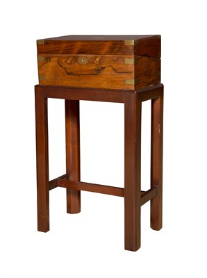Lot 148 - Victorian Brass-Bound Rosewood Lapdesk on...