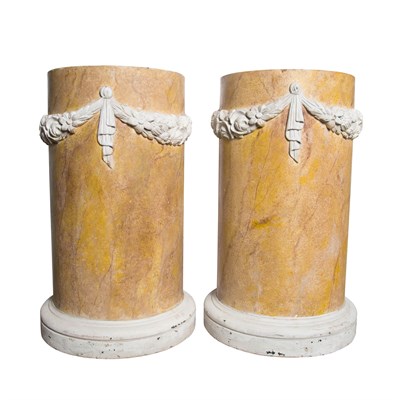 Lot 273 - Pair of Neoclassical Style Marbleized and...