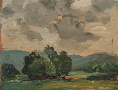 Lot 51 - Robert Henri American, 1865-1929 Trees and Sky,...