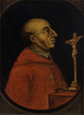Lot 60 - Italian School 17th Century Portrait of San...