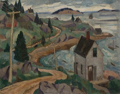 Lot 134 - Bertram Hartman American, 1882-1960 Shoreline...
