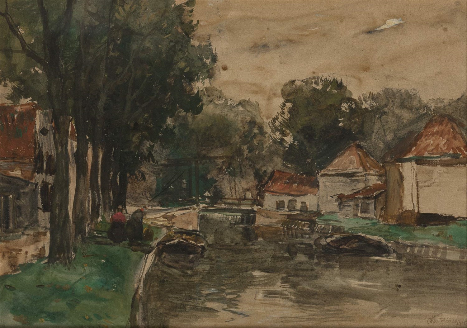 Lot 96 - Charles Paul Gruppe American, 1860-1940 (i)...