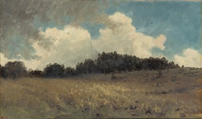 Lot 97 - American School 19th Century Spring Landscape...