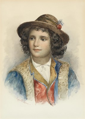 Lot 68 - Italian School 19th Century Young Roman Boy...