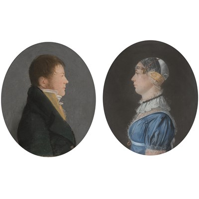 Lot 71 - Continental School 19th Century Portrait of a...