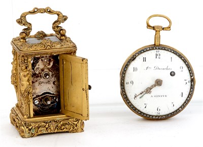 Lot 341 - Continental Gilt Bronze Miniature Carriage...