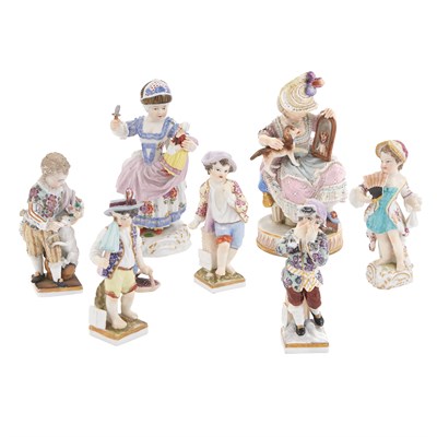 Lot 256 - Two Meissen Porcelain Figures Comprising woman...