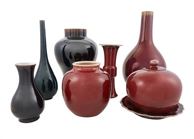 Lot 174 - Miscellaneous Group of Chinese Oxblood Glazed...