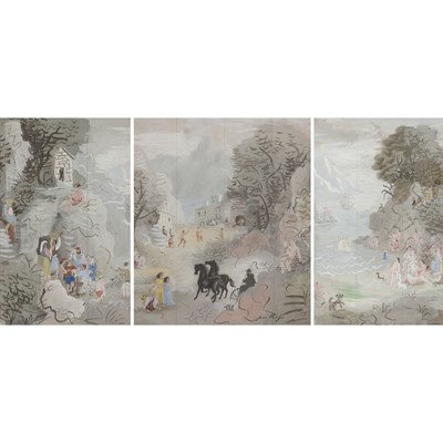 Lot 1095 - Jean Hugo French, 1894-1984 Scenes in Italy:...