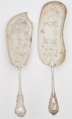 Lot 356 - Group of Seven Silver Plated Serving Utensils;...