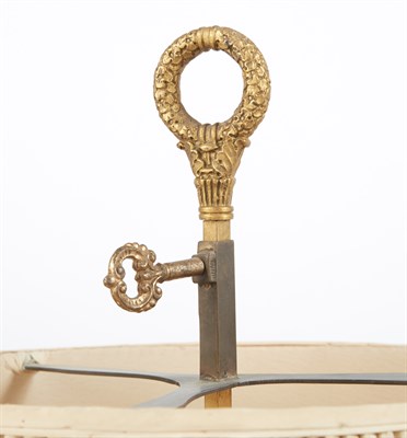 Lot 290 - Empire Style Gilt-Metal Bouillotte Lamp Height...